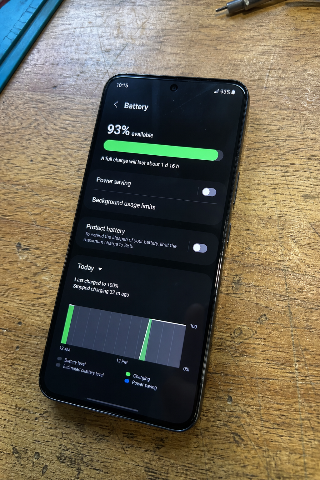 Galaxy S22 after battery replacement